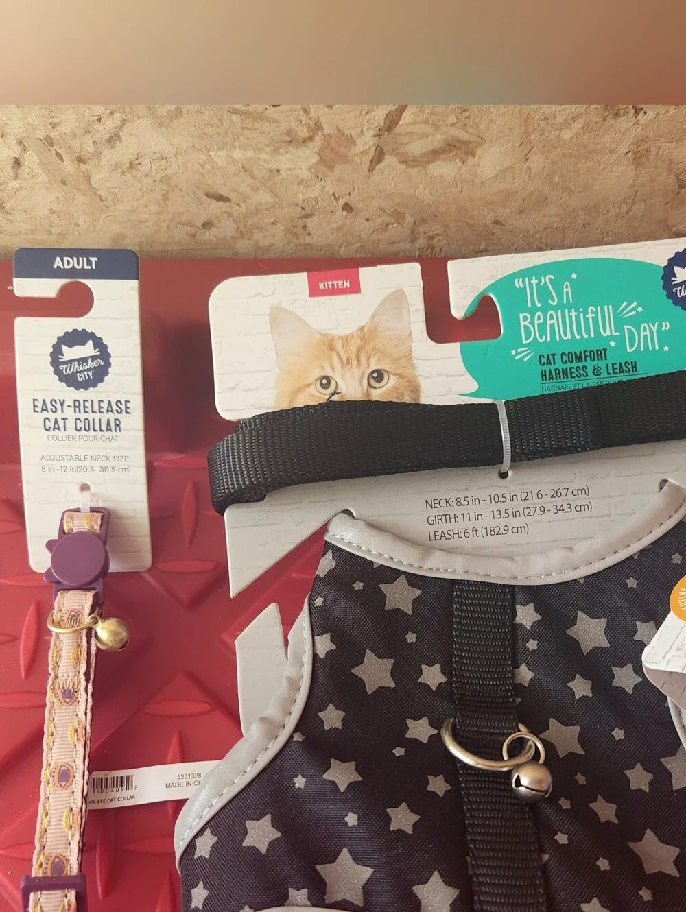 NWT New Kittie Bundle collars Harness Leash Adult Kitten with bell